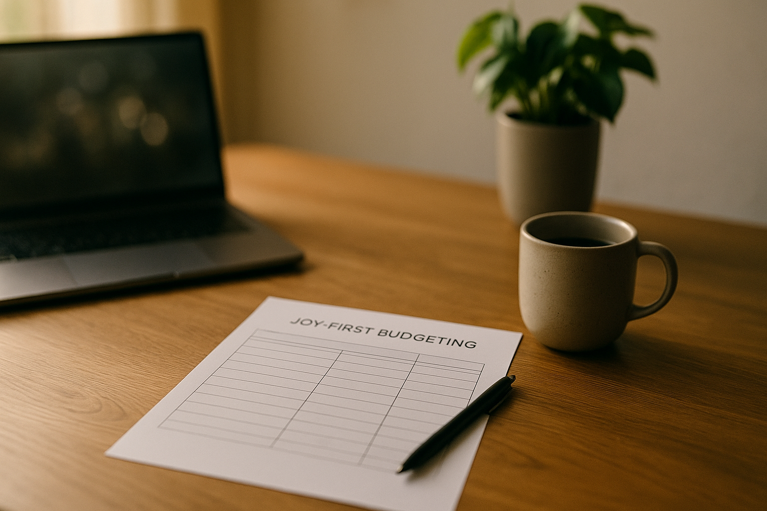 Joy-First Budgeting: A Template That Puts Happiness First